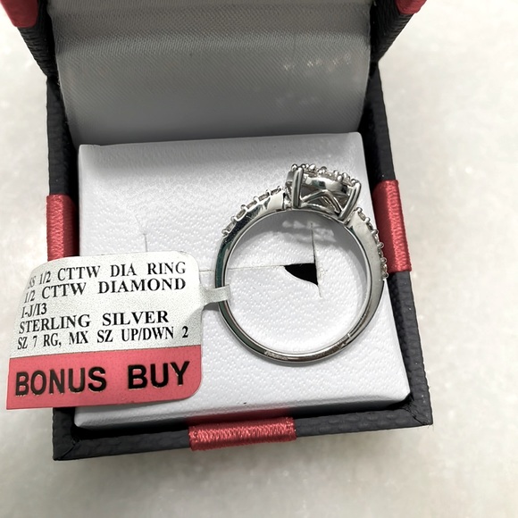 jcpenney Jewelry - Sterling silver 1/2 CTTW diamond Ring size 7